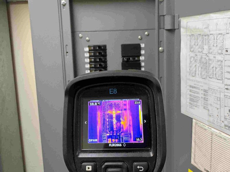 Inspección termográfica en tablero