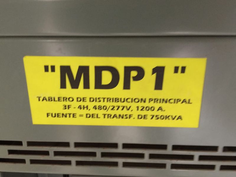 Tablero de distribución principal MDP1