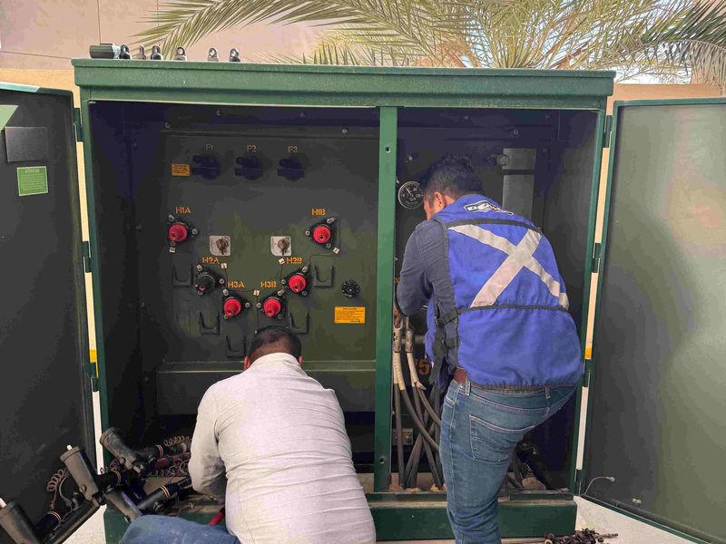 Trabajos en el cuarto eléctrico