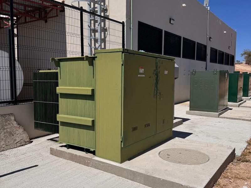 Transformadores tipo pedestal de 3000 kVA en Vidanta Los Cabos
